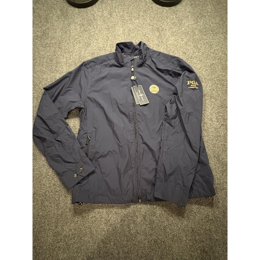 PGA Rules Committee Jacket Mens Medium Blue Golf Polo Golf Ralph Lauren Packable